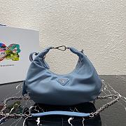 Prada Re-Edition 2006 Nylon Bag Blue 1BH172 24x16x7 cm - 1