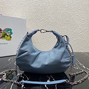 Prada Re-Edition 2006 Nylon Bag Blue 1BH172 24x16x7 cm - 2