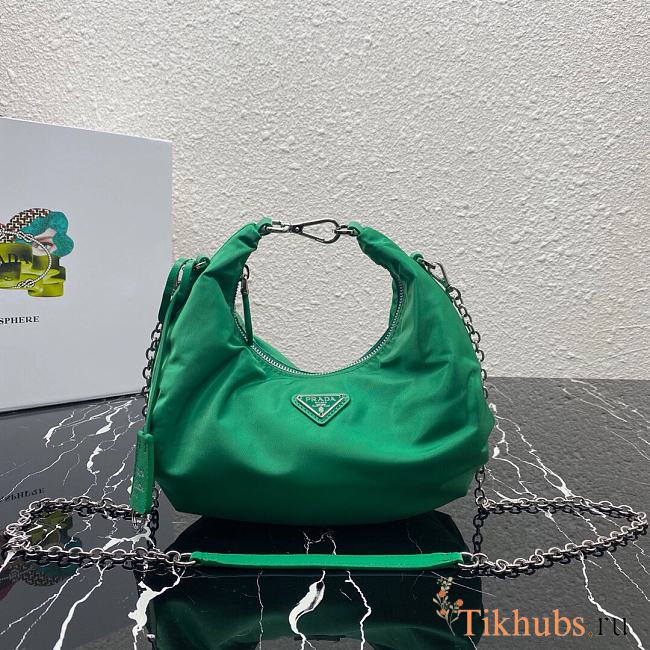 Prada Re-Edition 2006 Nylon Bag Green 1BH172 24x16x7 cm - 1