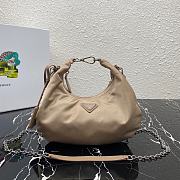 Prada Re-Edition 2006 Nylon Bag Beige 1BH172 24x16x7 cm - 1