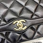 Chanel Flap Bag Smooth Leather Black AS2058 Size 23x15x7.5 cm - 3