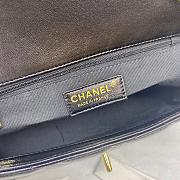 Chanel Flap Bag Smooth Leather Black AS2058 Size 23x15x7.5 cm - 2