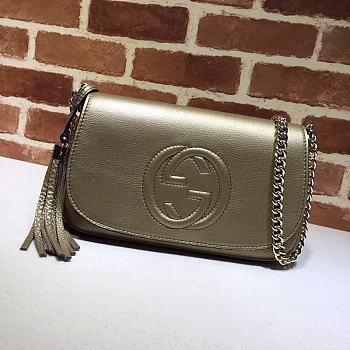 GUCCI Interlocking Gg Gold 336752 Size 27 x 16 x 5 cm