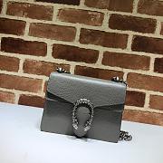 GUCCI Dionysus Leather Mini Bag Gray 421970 size 20 x 15.5 x 5 cm - 1