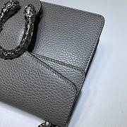 GUCCI Dionysus Leather Mini Bag Gray 421970 size 20 x 15.5 x 5 cm - 5