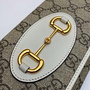 GUCCI Horsebit 1955 Zip Around Wallet Brown PVC/ Beige 621888 Size 19 x 10 x 2.5 cm - 5