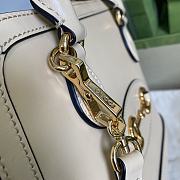 GUCCI Horsebit 1955 Small Top Handle Bag Full Oatmeal Skin 621220 Size 25 x 24 x 9 cm - 6