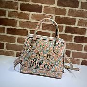 GUCCI Horsebit 1955 Small Top Handle Bag Flower 621220 Size 25 x 24 x 9 cm - 1