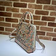 GUCCI Horsebit 1955 Small Top Handle Bag Flower 621220 Size 25 x 24 x 9 cm - 6