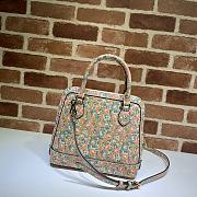 GUCCI Horsebit 1955 Small Top Handle Bag Flower 621220 Size 25 x 24 x 9 cm - 2