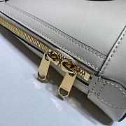 GUCCI Horsebit 1955 Small Top Handle Bag White 621220 Size 25 x 24 x 9 cm - 3