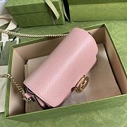 GUCCI Small Interlocking G Shoulder Bag Pink 607720 Size 22 x 15 x 7 cm - 4