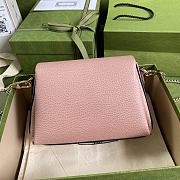 GUCCI Small Interlocking G Shoulder Bag Pink 607720 Size 22 x 15 x 7 cm - 3