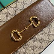 GUCCI Horsebit 1955 Small Gg Supreme Brown 645454 Size 22.5 x 17 x 6.5 cm - 3