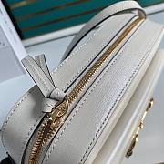 GUCCI Horsebit 1955 Small Gg Supreme Off-White Full Leather 645454 Size 22.5 x 17 x 6.5 cm - 2