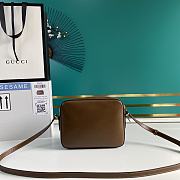 GUCCI Horsebit 1955 Small Gg Supreme Brown Full Leather 645454 Size 22.5 x 17 x 6.5 cm - 6