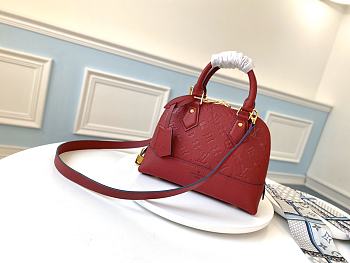 LOUIS VUITON Néo Alma Bb Bag Red M44829 Size 25 x 18 x 12 cm