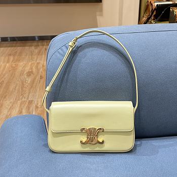 CELINE Arc De Triomphe Armpit Bag Tender Yellow BF4 Size 20 × 10 × 4 cm