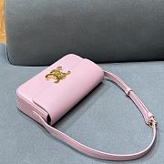 CELINE Arc De Triomphe Armpit Bag Pink BF4 Size 20 × 10 × 4 cm - 4