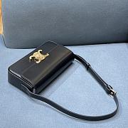 CELINE Arc De Triomphe Armpit Bag Black BF4 Size 20 × 10 × 4 cm - 3