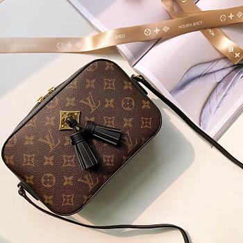 LOUIS VUITTON Monogram Saintonge Black M43555 Size 22 x 16 x 8 cm 