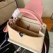 LV Capucines Small Handbag Apricot M55910 Size 27 x 21 x 10 cm - 5