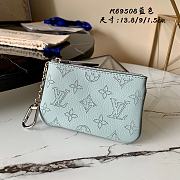 LV Key Pouch Blue M69508 Size 13.8 x 9 x 1.5 cm - 1