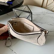 LV Key Pouch White M69508 Size 13.8 x 9 x 1.5 cm - 6