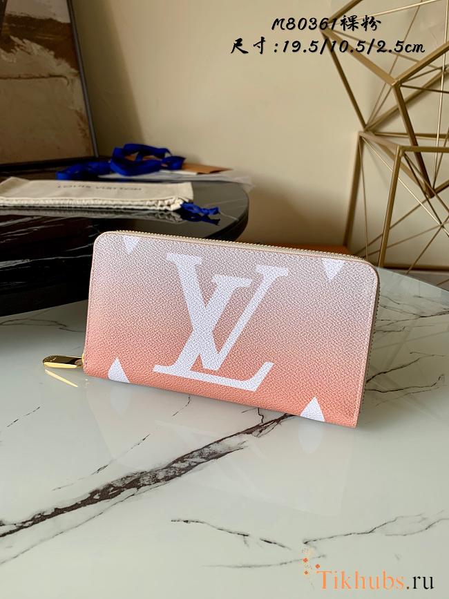 LV Zippy Wallet Nude Pink M80361 Size 19.5 X 10.5 X 2.5 cm - 1