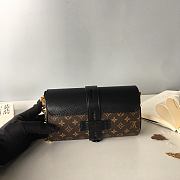 LV GLASSES CASE Handbag Black M43524 Size 18.5 x 9.5 x 7.5 cm - 2