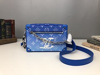 LV Mini Soft Trunk in Blue M45433 Size 18.5 x 13 x 8 cm