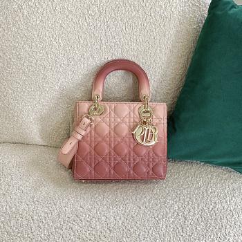 DIOR Lady Pink 6677 Size 20 × 16.5 × 8 cm