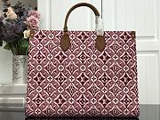 LV ONTHEGO Handbag Red M44576 Size 41 x 34 x 19 cm - 1