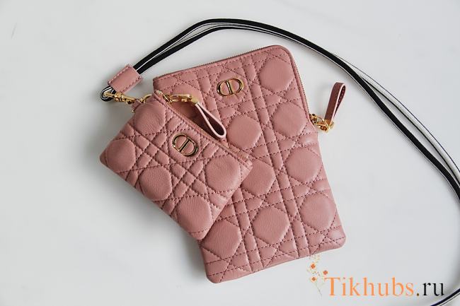 DIOR Crossbody Bag Pink 327 Size 18.5 x 12 x 7.5 cm - 1