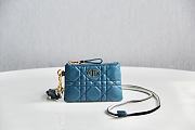 DIOR Crossbody Bag Blue 327 Size 18.5 x 12 x 7.5 cm - 5