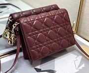 DIOR Lady Dior Clutch Red Wine 2261 Size 18 x 12 x 3 cm - 1