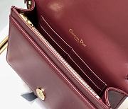 DIOR Lady Dior Clutch Red Wine 2261 Size 18 x 12 x 3 cm - 4