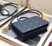 DIOR Lady Dior Clutch Blue 2261 Size 18 x 12 x 3 cm - 6