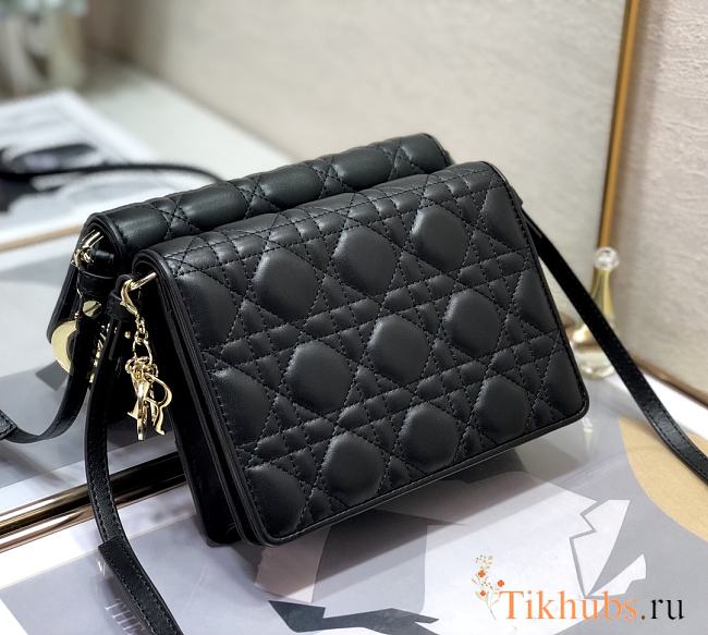 DIOR Lady Dior Clutch Black 2261 Size 18 x 12 x 3 cm - 1