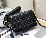 DIOR Lady Dior Clutch Black 2261 Size 18 x 12 x 3 cm - 4