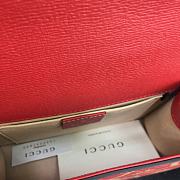 Gucci Sylvie Leather Mini Chain Bag Red 431666 Size 19 x 14 x 7.5 cm - 2