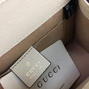 Gucci Sylvie Leather Chain Bag White 470270 Size 20 x 14 x 8 cm - 3