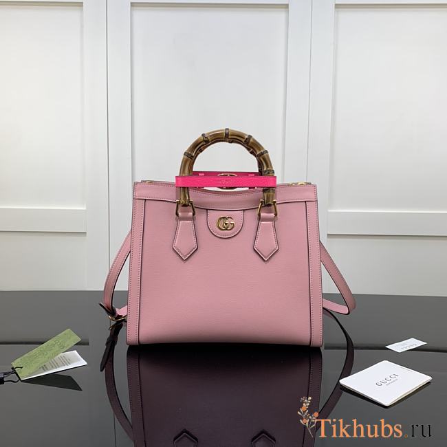 Gucci Diana Tote Bag Pink Leather 660195 Size 27 x 24 x 11 cm - 1