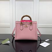 Gucci Diana Tote Bag Pink Leather 660195 Size 27 x 24 x 11 cm - 1