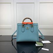 Gucci Diana Tote Bag Light Blue 660195 Size 27 x 24 x 11 cm - 1