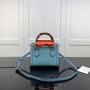 Gucci Diana Small Tote Bag Light Blue 655661 Size 20 x 16 x 10 cm - 6