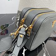 PRADA Leather Cross-Body Bag Gray 1BH082 Size 22 x 15 x 9 cm - 6