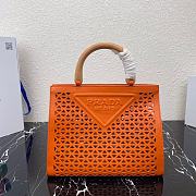 PRADA New Hollow Tote Bag Orange 1BG405 Size 30x24x16 cm - 1