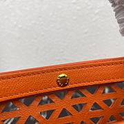 PRADA New Hollow Tote Bag Orange 1BG405 Size 30x24x16 cm - 5