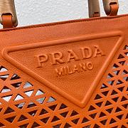 PRADA New Hollow Tote Bag Orange 1BG405 Size 30x24x16 cm - 4